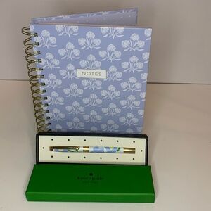 Kate Spade ♠️ 🌷Floral Pen with Cherrywood Notebook